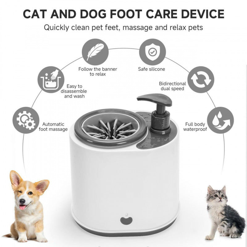 Limpiador eléctrico de goma para mascotas